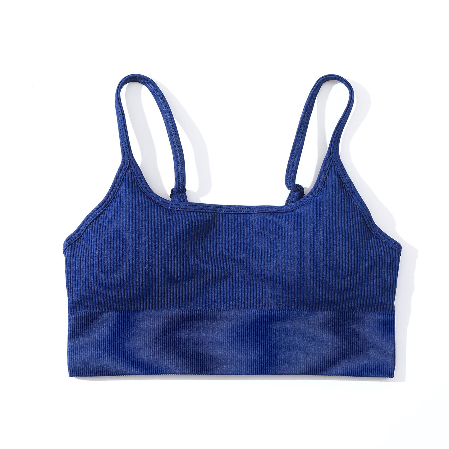 Luxu Strappy Sports Bra In Navy