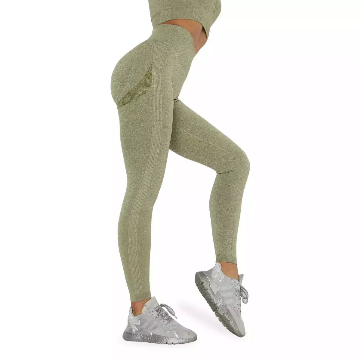 Curve Seamless Leggings in Green