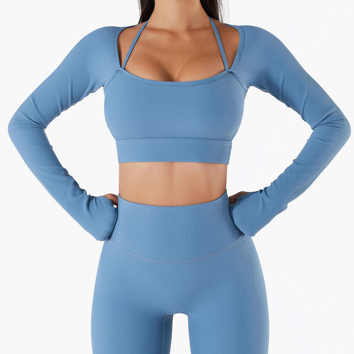 Luxu Long Sleeve in Light Blue