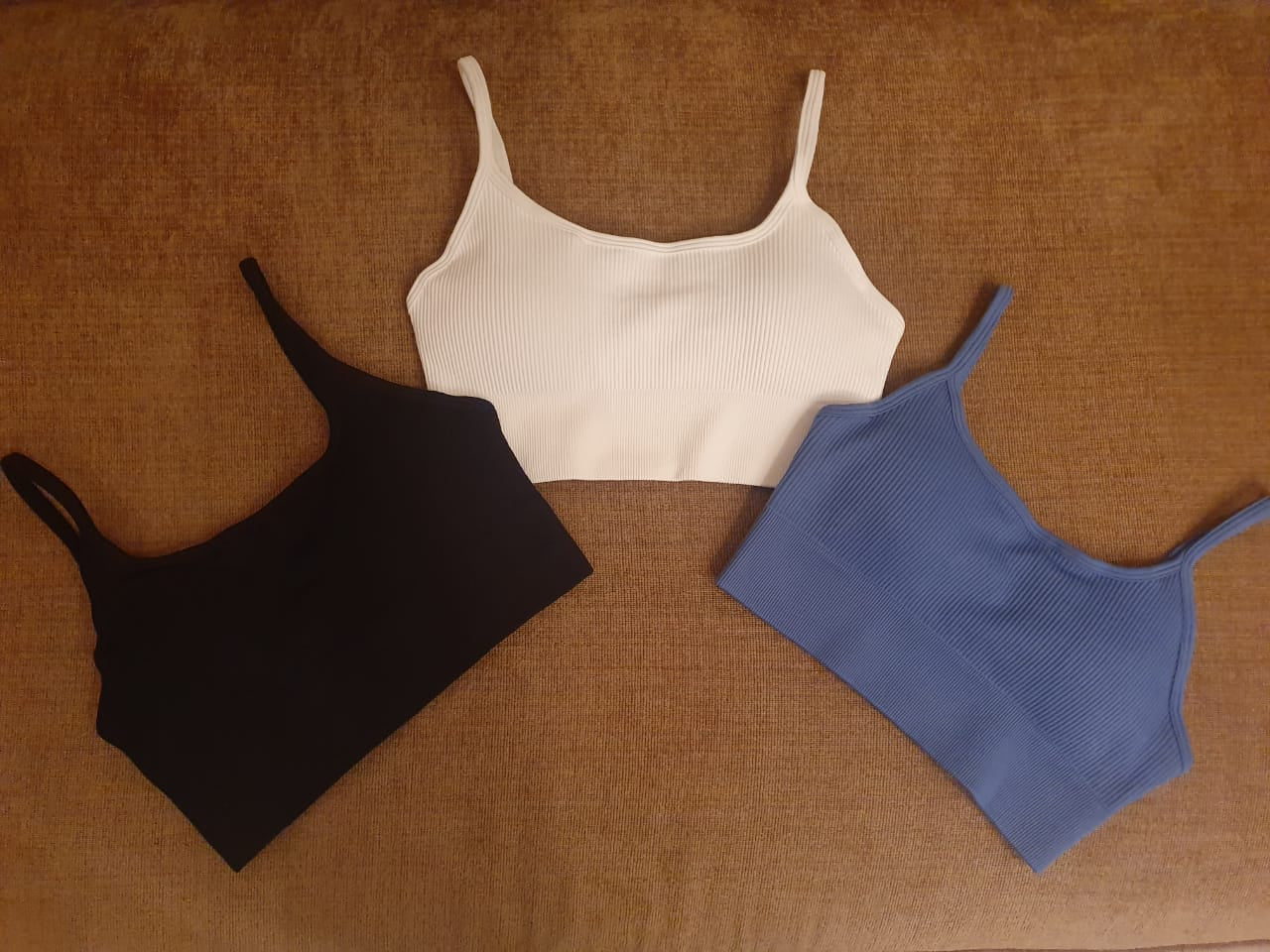 Luxu Strappy Sports Bra In Light Blue