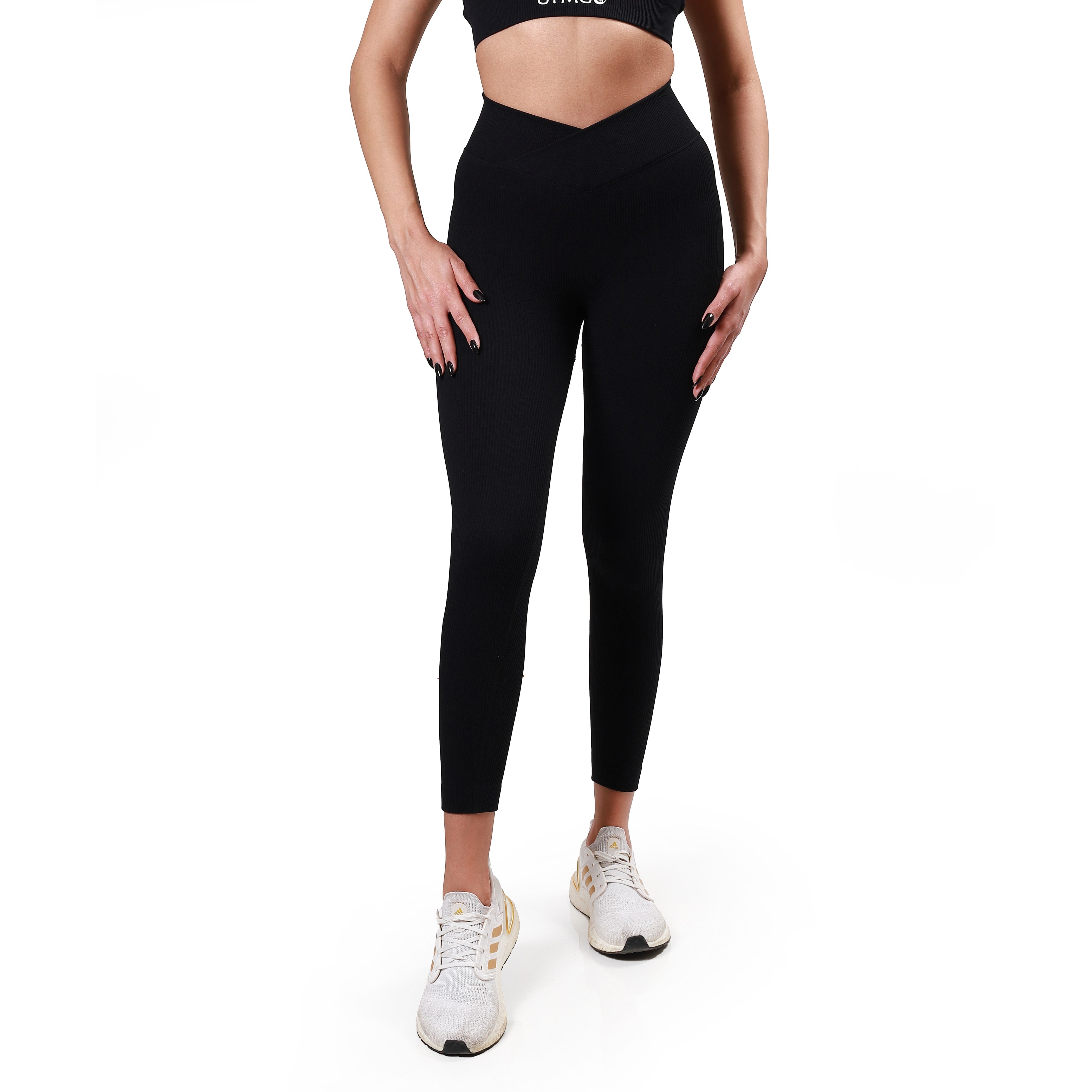 V-Legging in Black 