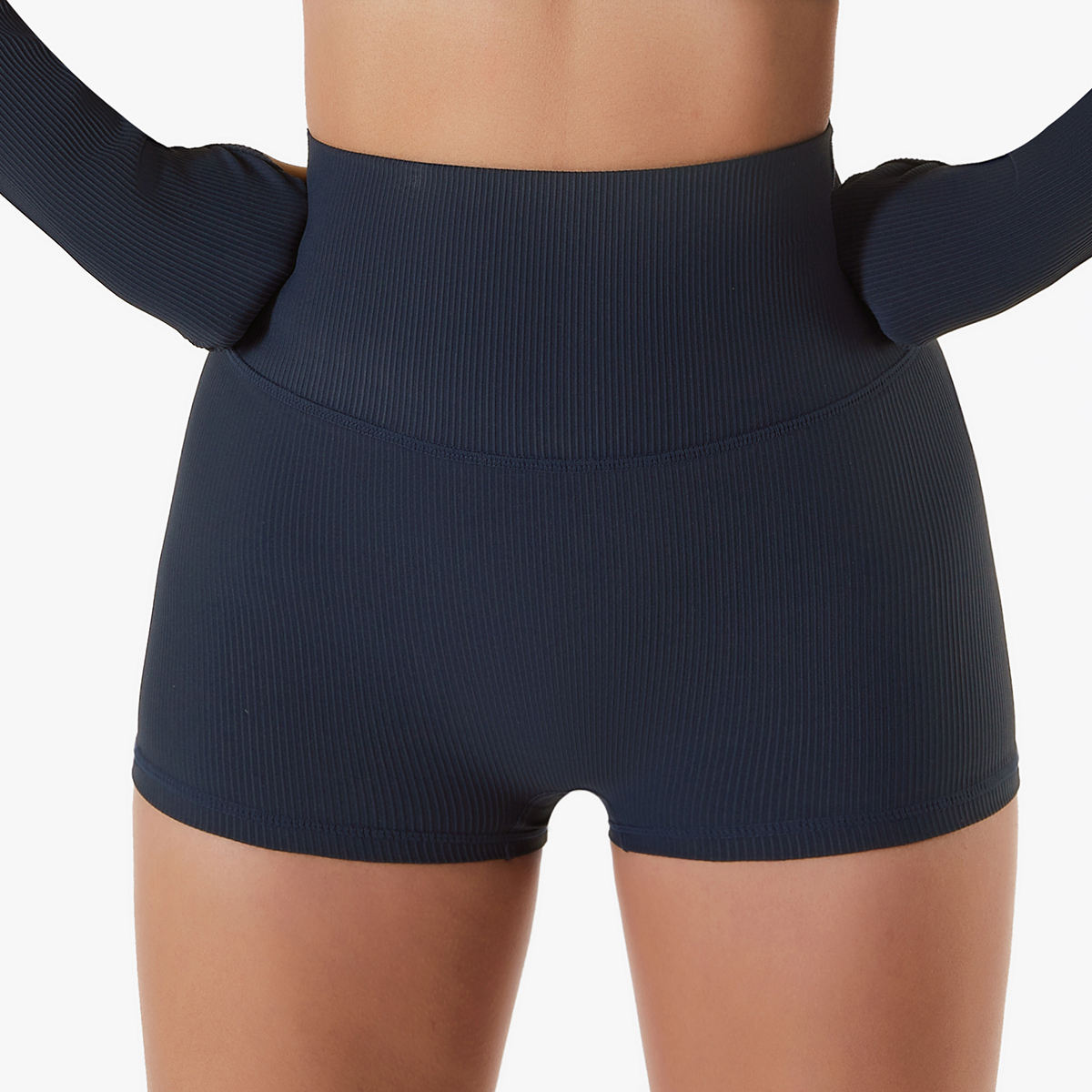 Luxu Mini Shorts in Navy Blue